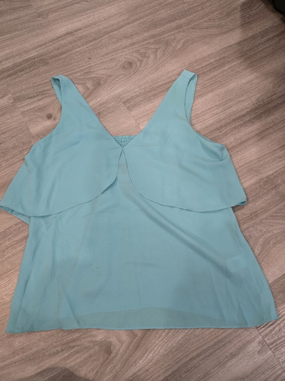 Chelsea28 Aqua Layered V-Neck Tank Top